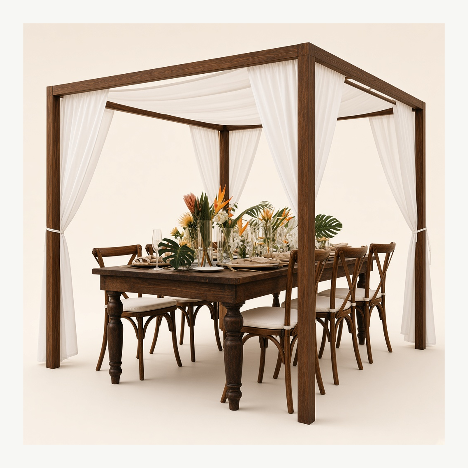 10 × 10 Darkwood Cabana