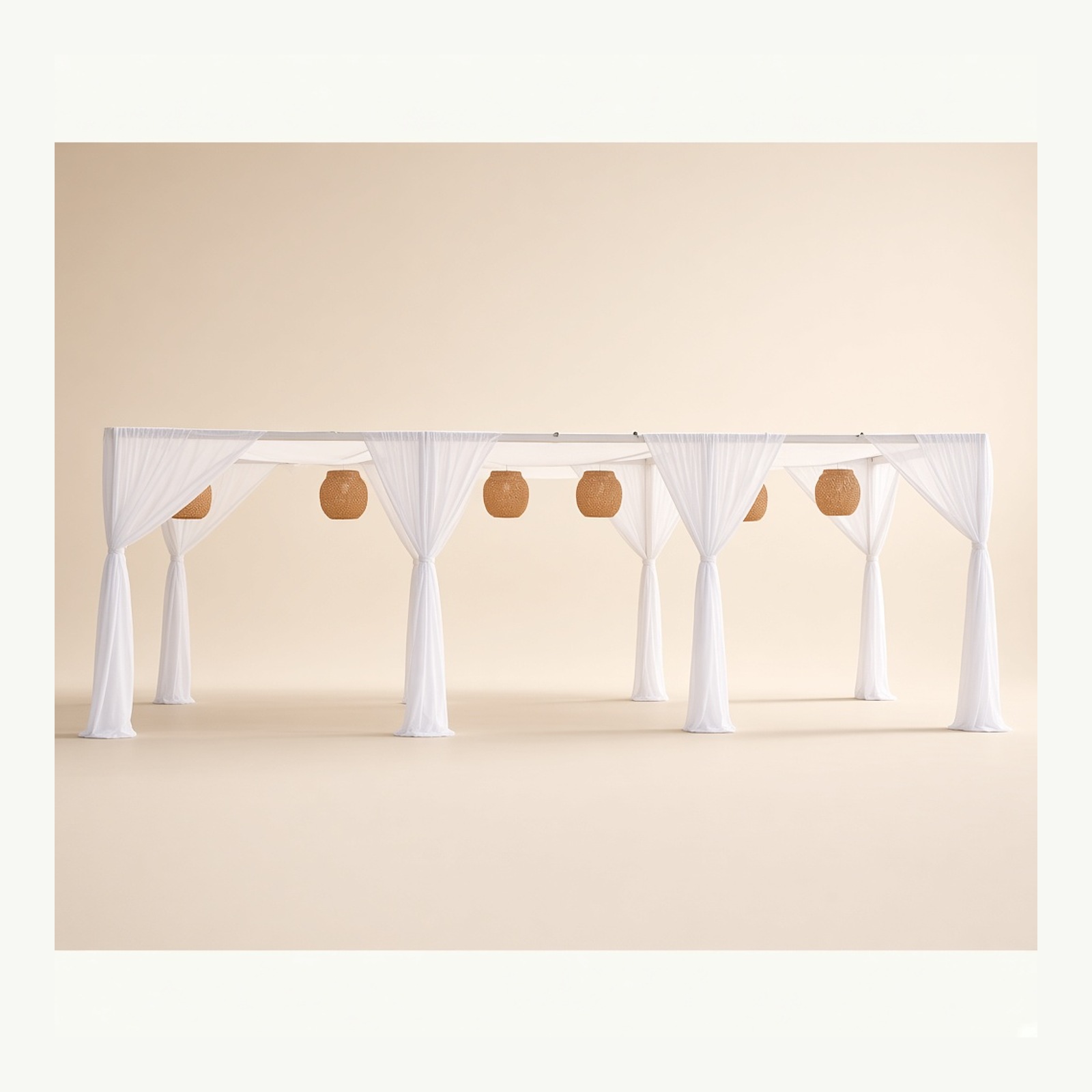 10 × 10 White Cabana
