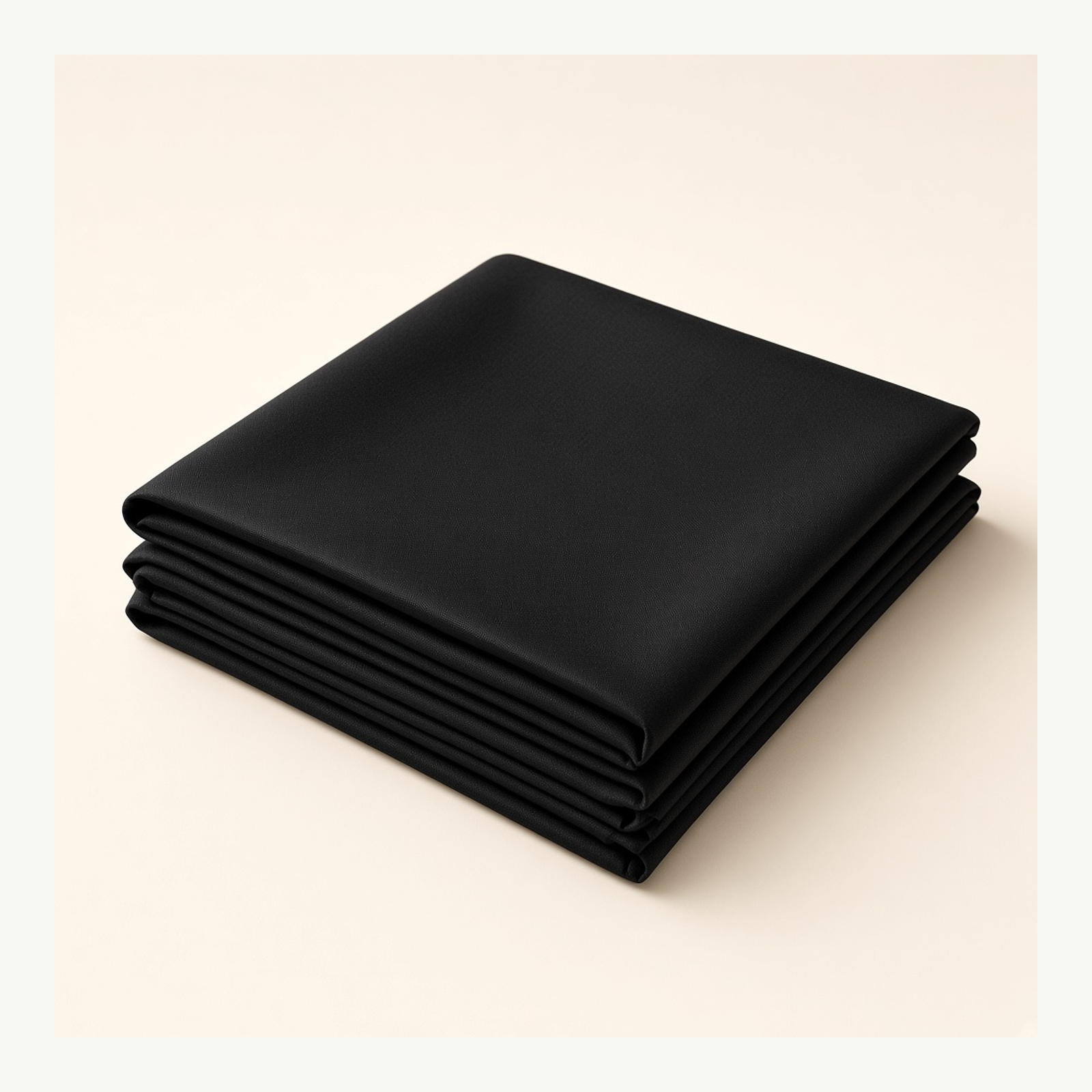 132" Black Round Tabledrapes