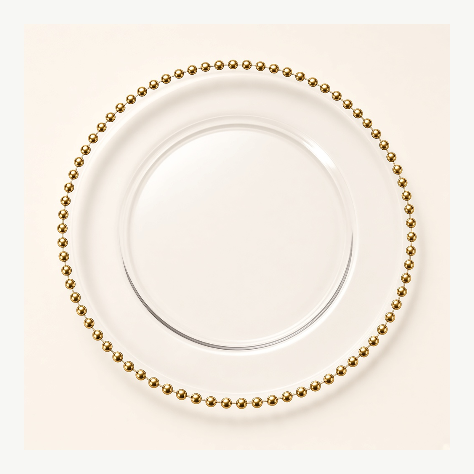 Gold Beaded Charger Plates