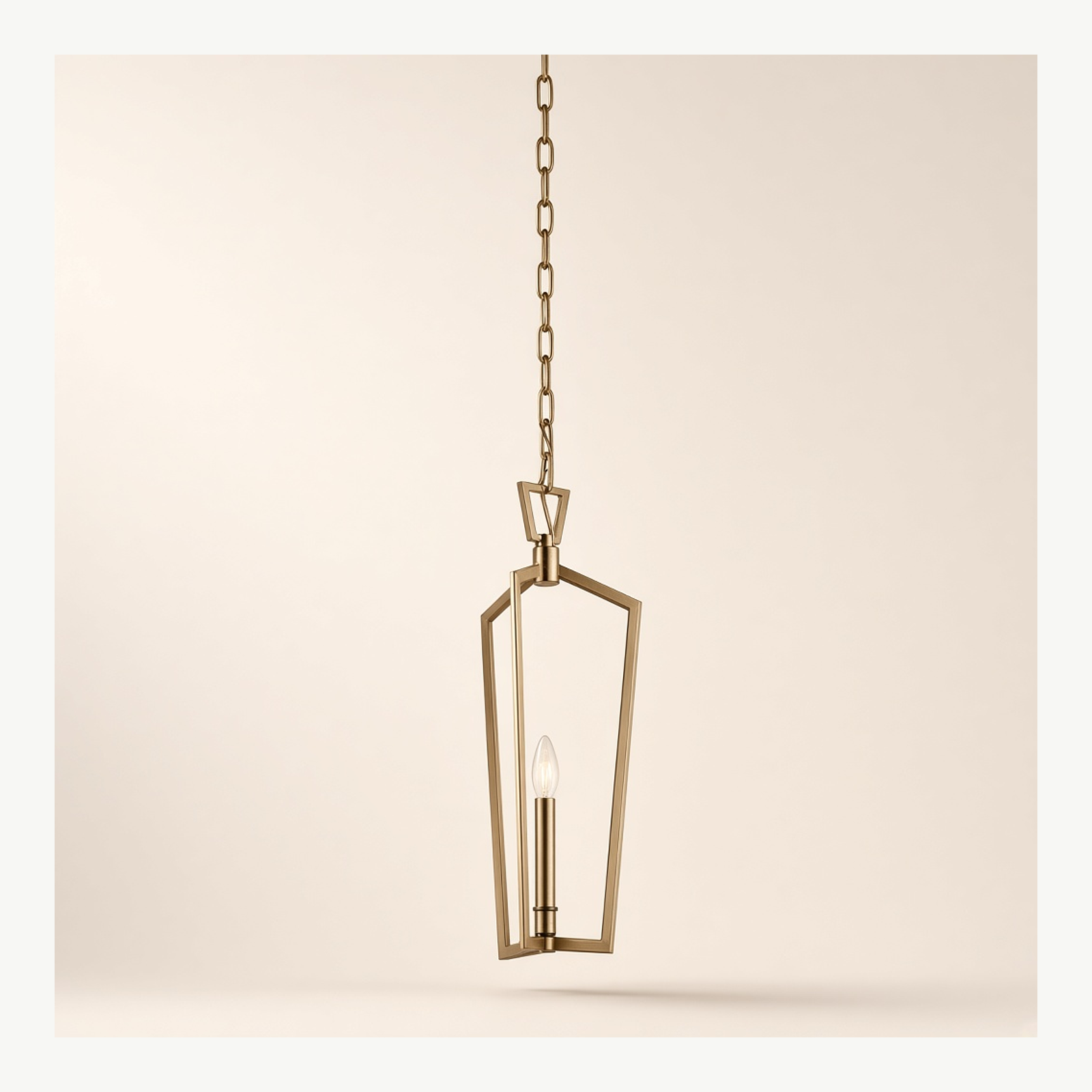 Natural Brass Candle Pendant